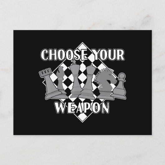 Carte Postale Chess Piece Game Strategy Venin A Chess Player (Devant)