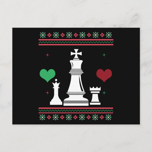 Carte Postale Chess Ugly Christmas (Devant)