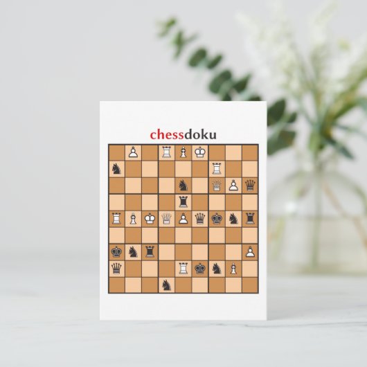 Carte Postale chessdoku (Debout devant)