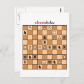 Carte Postale chessdoku (Devant / Derrière)