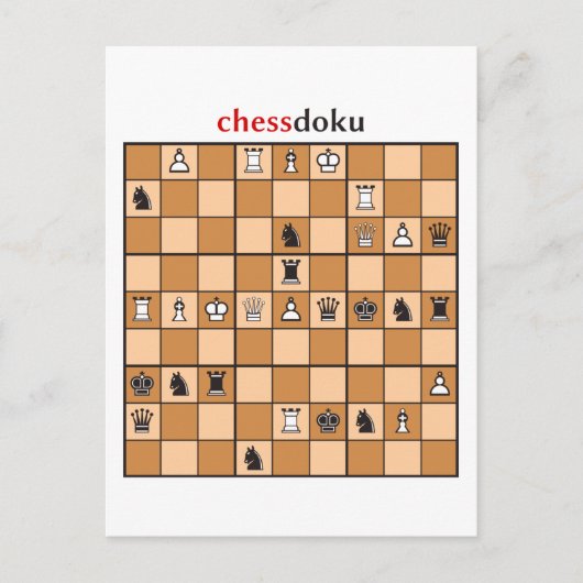 Carte Postale chessdoku (Devant)