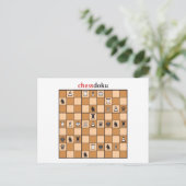 Carte Postale chessdoku (Debout devant)