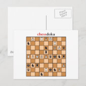 Carte Postale chessdoku (Devant / Derrière)