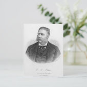 Carte Postale Chester Alan Arthur, gravée par A. Weger (Debout devant)