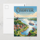 Carte Postale Chester, Illinois (Devant / Derrière)