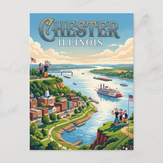 Carte Postale Chester, Illinois (Devant)