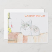 Carte Postale Chester le chat (Devant / Derrière)