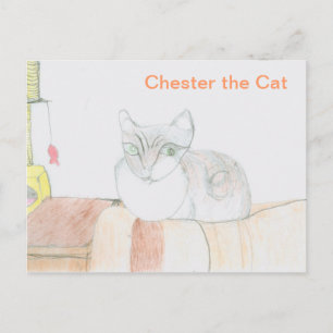 Carte Postale Chester le chat