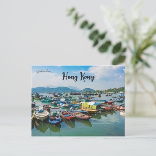 Carte Postale Cheung Chau Hong Kong (Debout devant)