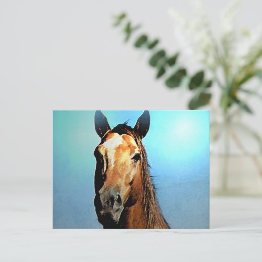 Carte Postale Cheval (Debout devant)