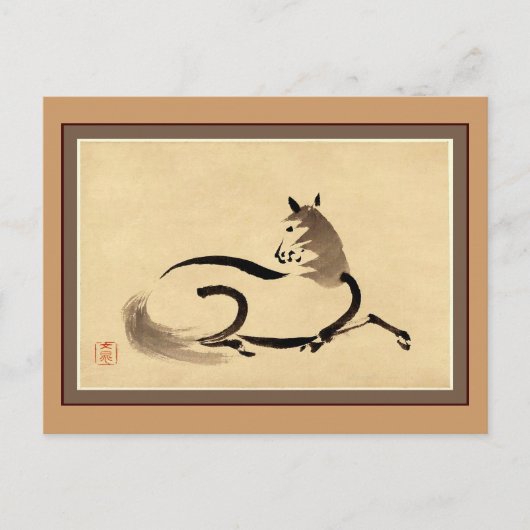 Carte Postale Cheval (Devant)