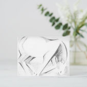 Carte Postale Cheval à bascule Abstrait (Debout devant)