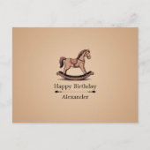 Carte Postale Cheval à bascule - Jouets en bois (Devant)