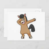 Carte Postale Cheval à Hip hop Dance Dab (Devant / Derrière)
