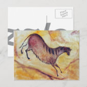 Carte Postale Cheval à la Altamira (Devant / Derrière)
