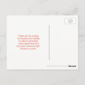 Carte Postale Cheval à l'aquarelle sur rayures horizontales Merc (Dos)