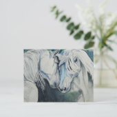 Carte postale Cheval Aquarelle (Debout devant)