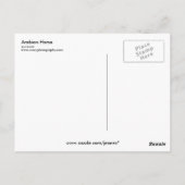 Carte Postale Cheval arabe (Dos)