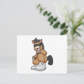 Carte Postale Cheval avec de grosses chaussures (Debout devant)