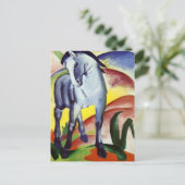 Carte Postale Cheval bleu (Debout devant)