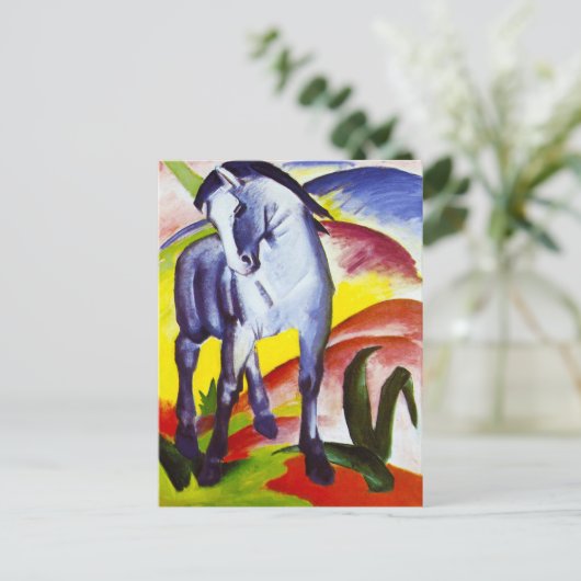 Carte postale Cheval bleu de Franz Marc (Debout devant)