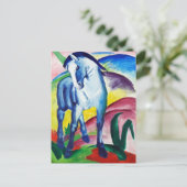 Carte Postale Cheval bleu, tableau de Franz Marc (Debout devant)