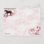 Carte Postale Cheval Brown (Dos)