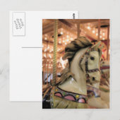 Carte Postale cheval carrousel (Devant / Derrière)