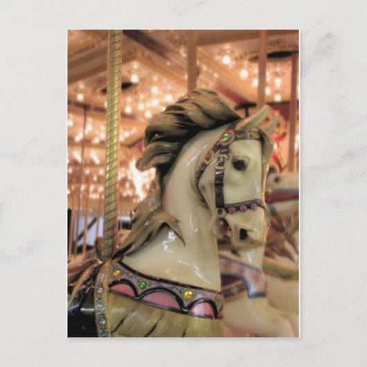 Carte Postale cheval carrousel (Devant)