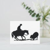 Carte Postale Cheval coupant (Debout devant)