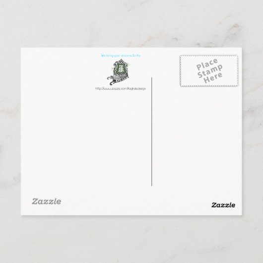 Carte Postale Cheval courant (Dos)