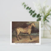 Carte Postale Cheval Dans La Tempête Par Gericault Louis Theodor (Debout devant)