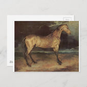 Carte Postale Cheval dans la tempête par Theodore Gericault (Devant / Derrière)