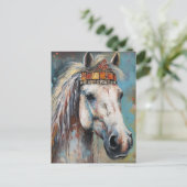 Carte Postale Cheval dans une couronne (Debout devant)