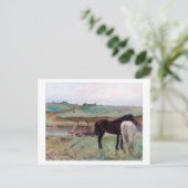 Carte Postale Cheval dans une prairie, Edgar Degas (Debout devant)