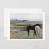 Carte Postale Cheval dans une prairie, Edgar Degas (Devant / Derrière)