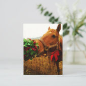 Carte Postale Cheval de baiser sous Mistletoe (Debout devant)