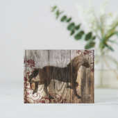 Carte Postale cheval de bois (Debout devant)