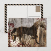Carte Postale cheval de bois (Devant / Derrière)