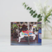 Carte Postale Cheval de Carousel antique (Debout devant)