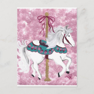 Carte Postale Cheval de carrousel