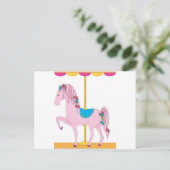 Carte Postale Cheval de carrousel (Debout devant)