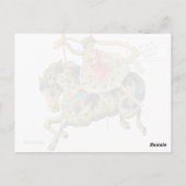 Carte Postale Cheval de cirque et danseuse (Dos)