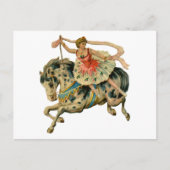 Carte Postale Cheval de cirque et danseuse (Devant)