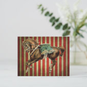 Carte Postale Cheval de cirque vintage (Debout devant)