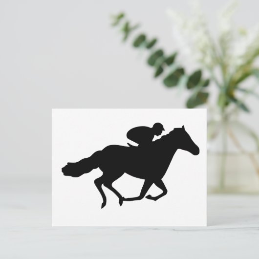 Carte Postale Cheval de course (Debout devant)