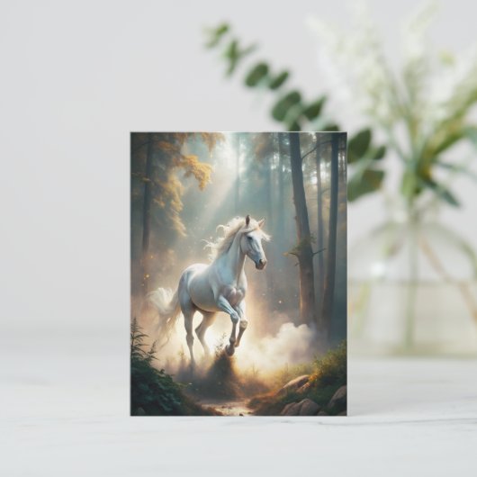 Carte Postale Cheval de course (Debout devant)