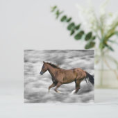 Carte Postale Cheval de course (Debout devant)