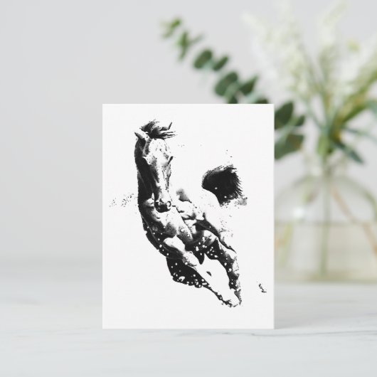 Carte Postale Cheval de course (Debout devant)