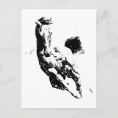 Carte Postale Cheval de course (Devant)